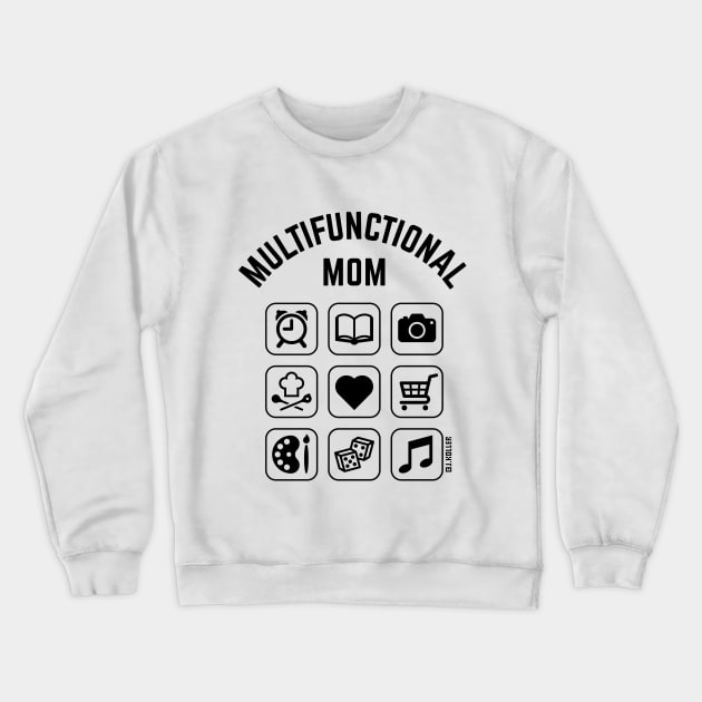 Multifunctional Mom (9 Icons) Crewneck Sweatshirt by MrFaulbaum